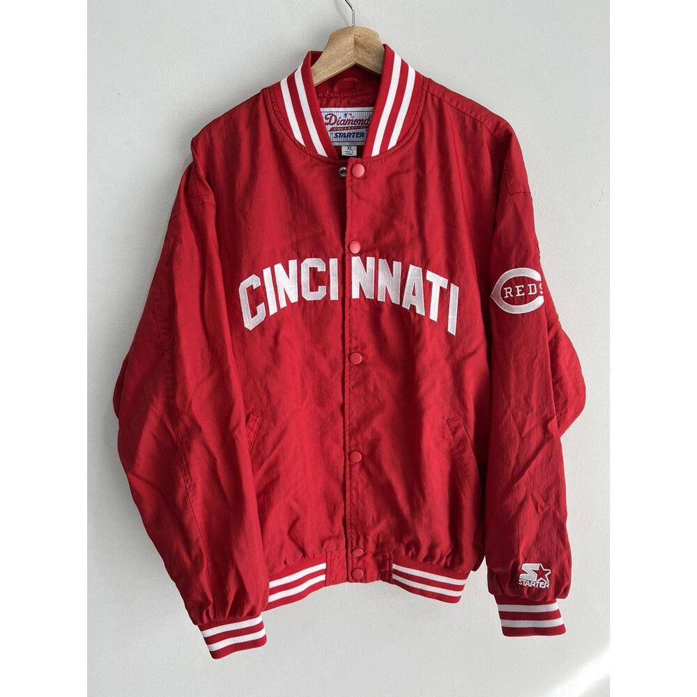 Vtg Starter Cincinnati Red Starter Jacket Diamond Collection
